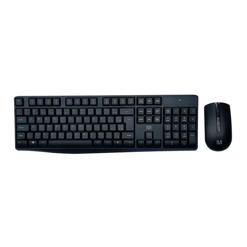 Kit Teclado e Mouse Sem Fio Multi CS100, Preto, TC270