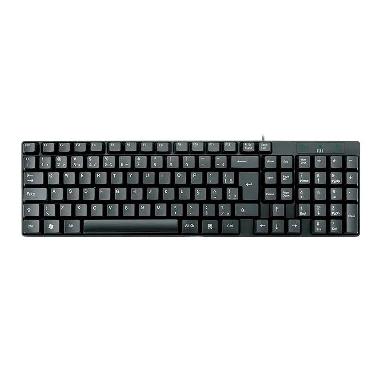 Teclado Compacto Multi, PS2, Preto, TC298