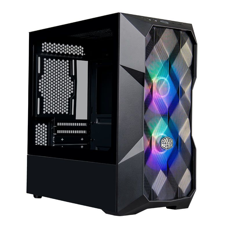 Gabinete Cooler Master Masterbox TD300 Mesh, ARGB, Mini-Tower, Lateral de Vidro, Preto, TD300-KGNN-S00
