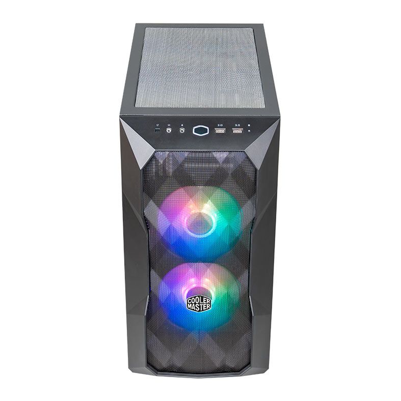 Gabinete Cooler Master Masterbox TD300 Mesh, ARGB, Mini-Tower, Lateral de Vidro, Preto, TD300-KGNN-S00