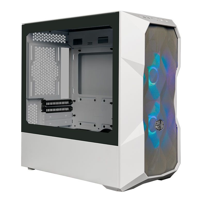 Gabinete Cooler Master Masterbox TD300 Mesh, ARGB, Mini-Tower, Lateral de Vidro, Branco, TD300-WGNN-S00