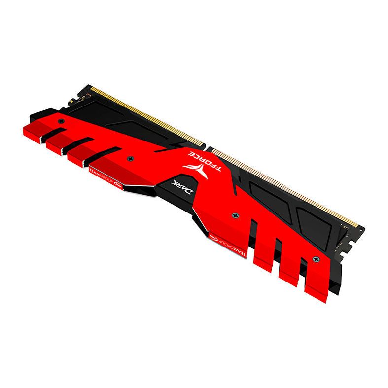 Memoria Team Group T-Force Dark 16GB (1x16) DDR4 2666Mhz Vermelha, TDRED416G2666HC15B01