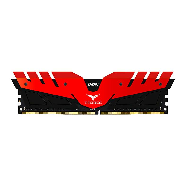 Memoria Team Group T-Force Dark 16GB (1x16) DDR4 2666Mhz Vermelha, TDRED416G2666HC15B01