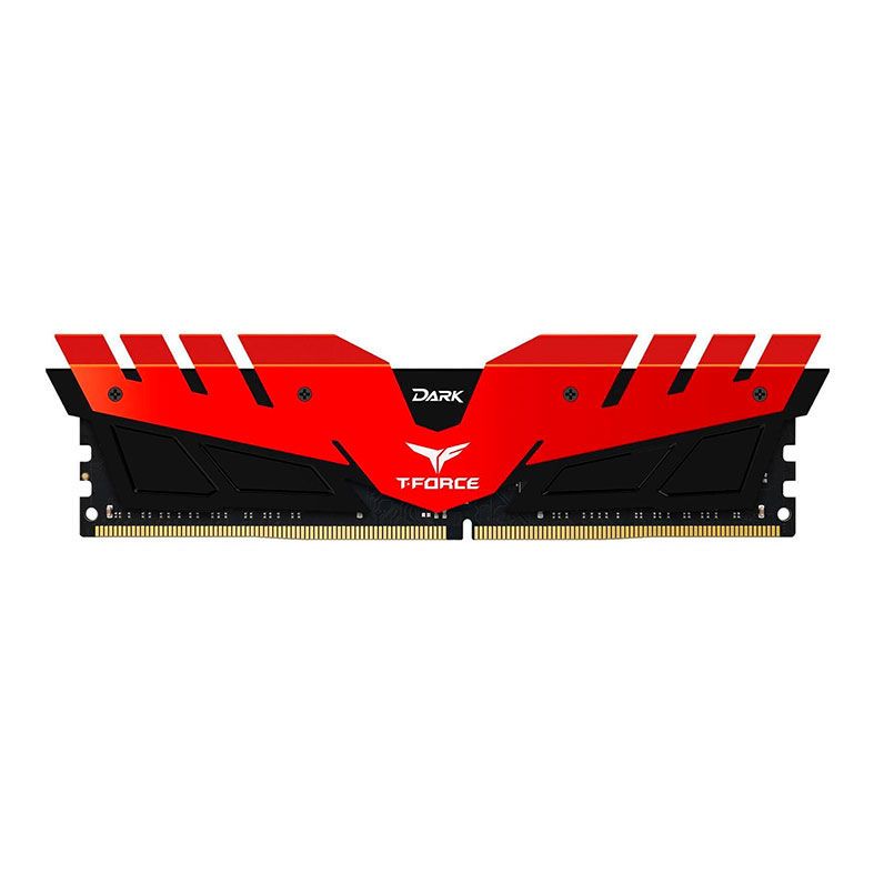 Memoria Team Group T-Force Dark 8GB (1x8) DDR4 2666Mhz Vermelha, TDRED48G2666HC15B01