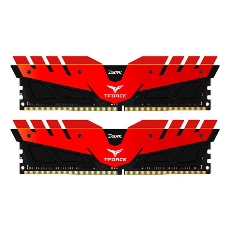 Memoria Team Group T-Force Dark 16GB (2x8) 3000MHz DDR4 Vermelho, TDRED416G3000HC16CDC01