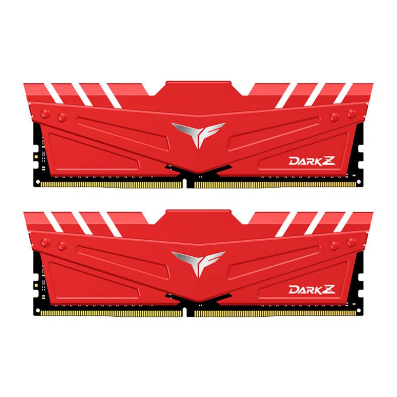 Memoria Team Group T-Force Dark Z 16GB (2x8) DDR4 3600MHz Vermelha, TDZRD416G3600HC18JDC01