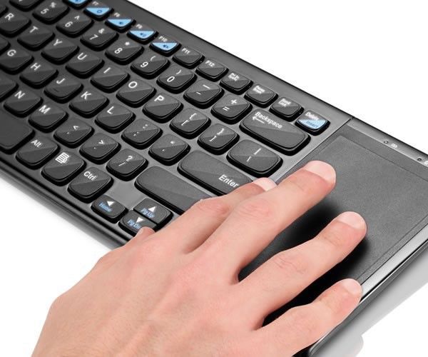 Kit Teclado E Mouse Multi Wireless 2.4Ghz USB Touch Integrado Preto, TC190