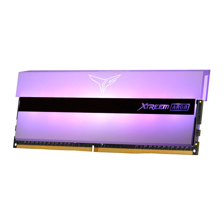 Memoria Team Group T-Force Xtreem, ARGB, 16GB (2x8GB), DDR4, 3600MHz, C14, Branco, TF13D416G3600HC14CDC01