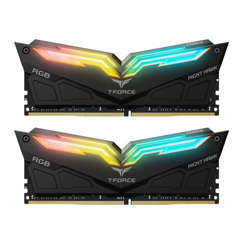 Memoria Team Group T-Force Night Hawk RGB, 16GB (2x8GB), DDR4, 3000MHz, C16, TF14D416G3000HC16CDC01