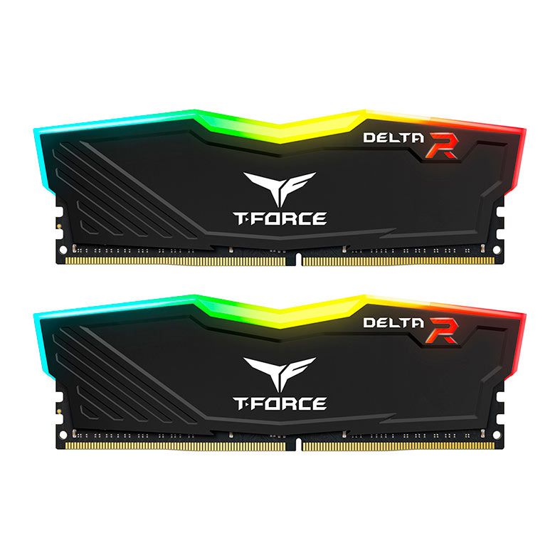 Memoria Team Group T-Force Delta, RGB, 16GB (2x8GB), DDR4, 3600MHz, C18, Preto, TF3D416G3600HC18JDC01