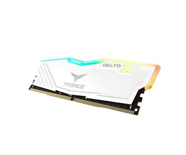 Memoria Team Group T-Force Delta 16GB (2x8) 2666MHz DDR4 Branco LED RGB, TF4D416G2666HC15BDC01