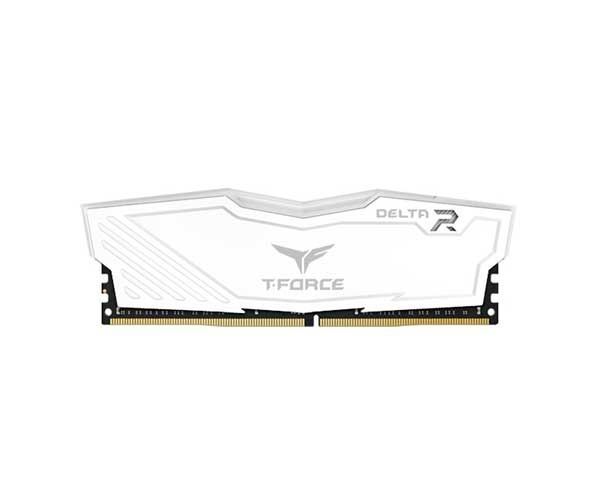 Memoria Team Group T-Force Delta 16GB (2x8) 2666MHz DDR4 Branco LED RGB, TF4D416G2666HC15BDC01