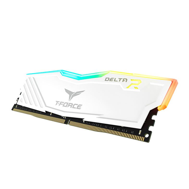 Memoria Team Group T-Force Delta, RGB, 16GB (2x8GB), DDR4, 3600MHz, C18, Branco, TF4D416G3600HC18JDC01