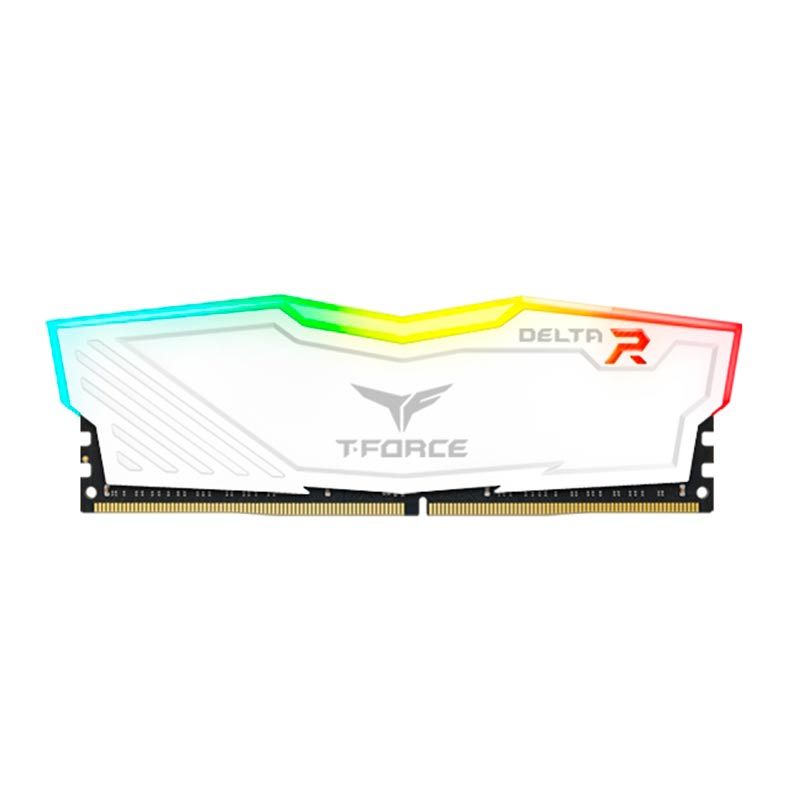 Memoria Team Group T-Force Delta RGB, 8GB (1x8GB), DDR4, 3600MHz, C18, Branco, TF4D48G3600HC18J01