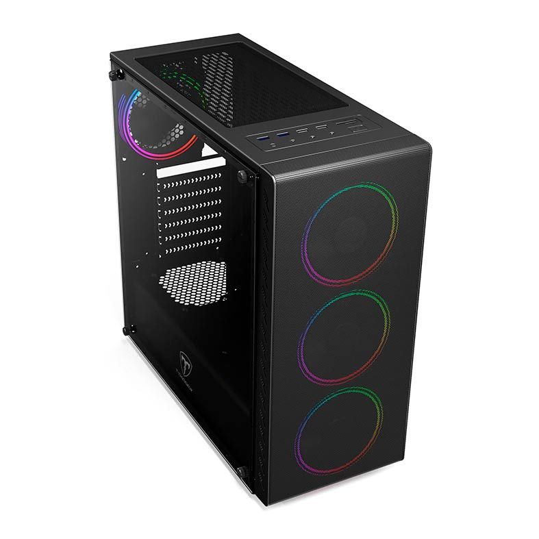 Gabinete Gamer T-Dagger G10B Lateral Acrílico Preto, TGC-G10B