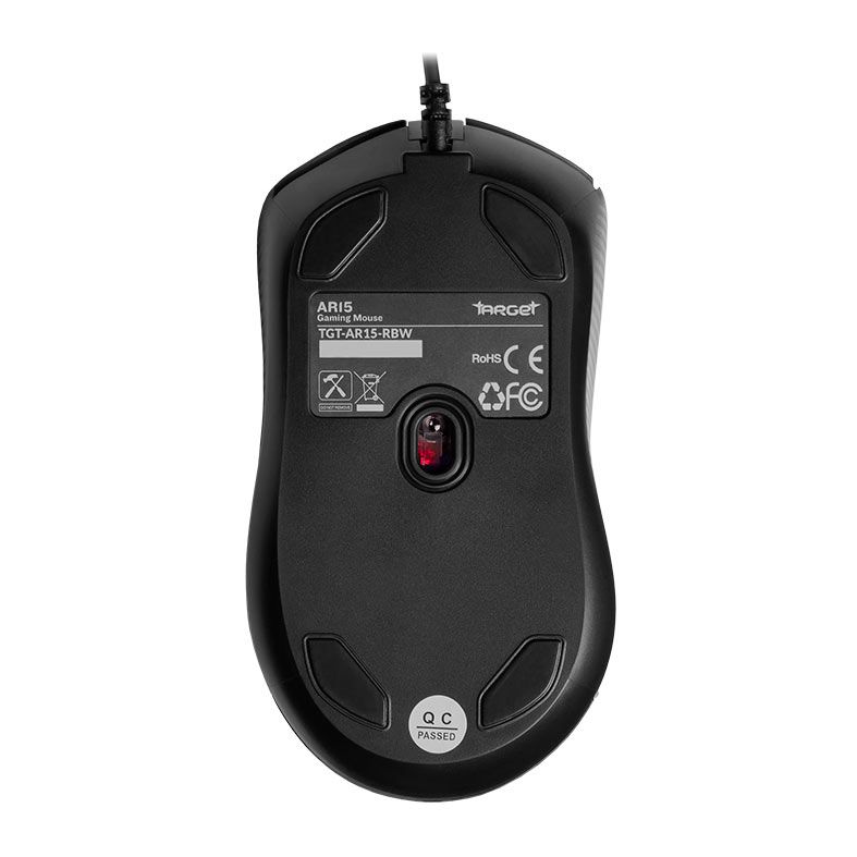 Mouse Gamer TGT AR15, Rainbow, 1600DPI, 4 Botoes, Preto, TGT-AR15-RBW