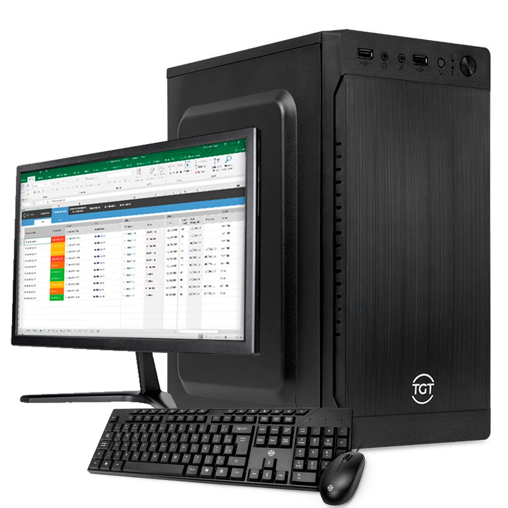 PC Home Completo Mancer HM031, AMD Ryzen 5 5600X, GeForce GT 610 2GB, 8GB DDR4, SSD 240GB + Monitor