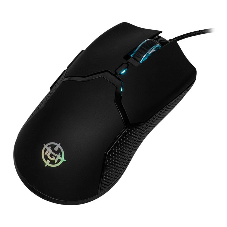 OPENBOX Mouse Gamer TGT Bizon X, Rainbow, 7200DPI, 6 Botoes, Preto, TGT-BIZ-X-BL01