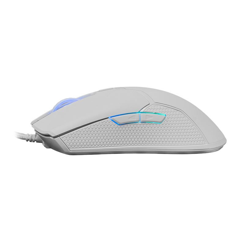 Mouse Gamer TGT Bizon X, Rainbow, 7200DPI, 6 Botoes, Branco, TGT-BIZ-X-WH01