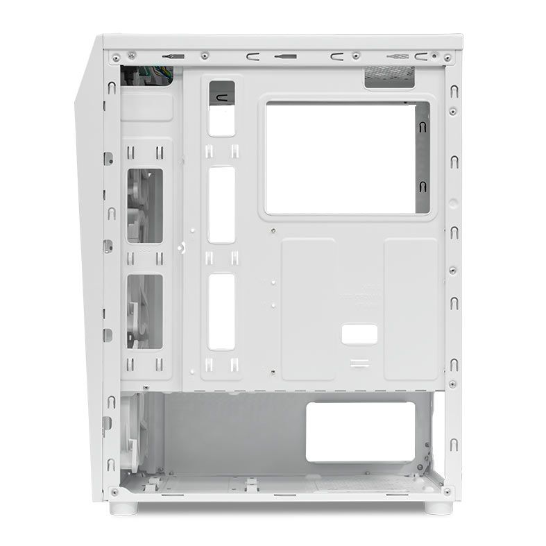 Gabinete Gamer TGT Carbon, Rainbow, Mid-Tower, Lateral de Vidro, Branco, TGT-CBN-WH01