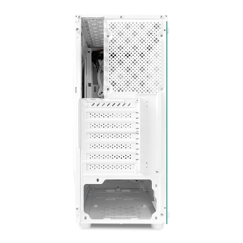 Gabinete Gamer TGT Carbon, Rainbow, Mid-Tower, Lateral de Vidro, Branco, TGT-CBN-WH01