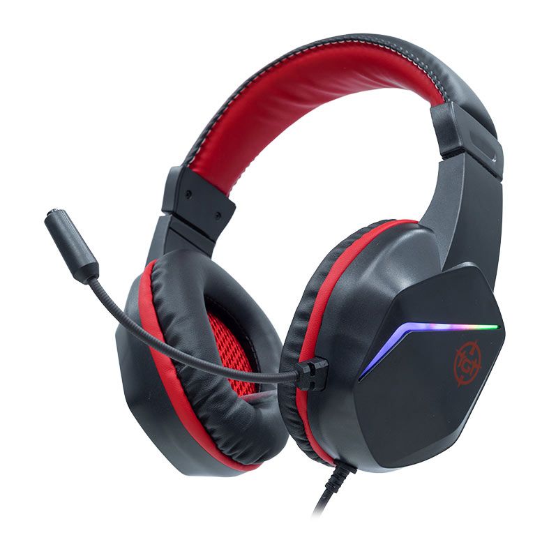 OPENBOX Headset Gamer TGT Diver, Rainbow, Drivers 40mm, Preto, TGT-DVR-RGB01