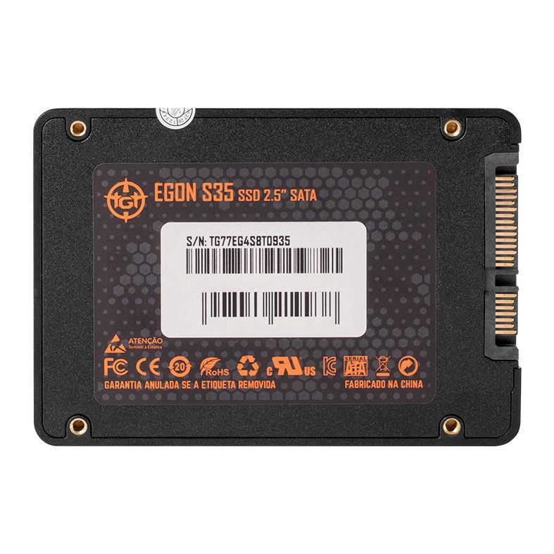 SSD TGT Egon S35, 480GB, Sata III 6GB/s, Leitura 500 MB/s, Gravacao 400 MB/s, TGT-EGS35-480