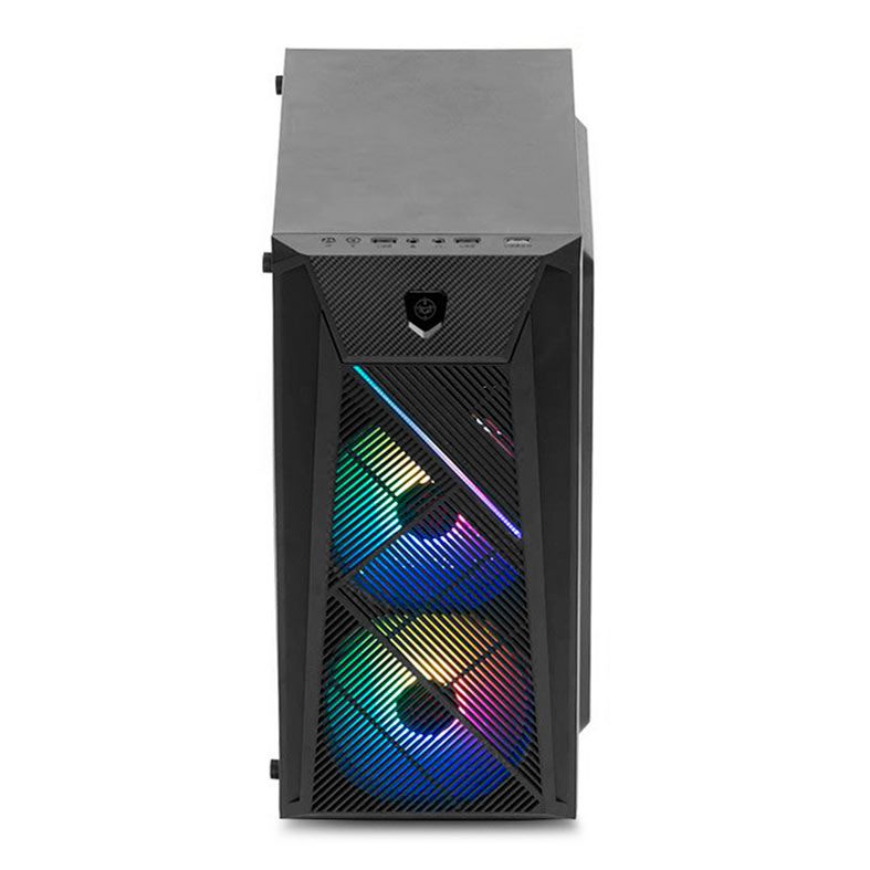 Gabinete Gamer TGT Erion, RGB, Lateral Acrilico, Com 2 Fans, Preto, TGT-ERN-RGB01