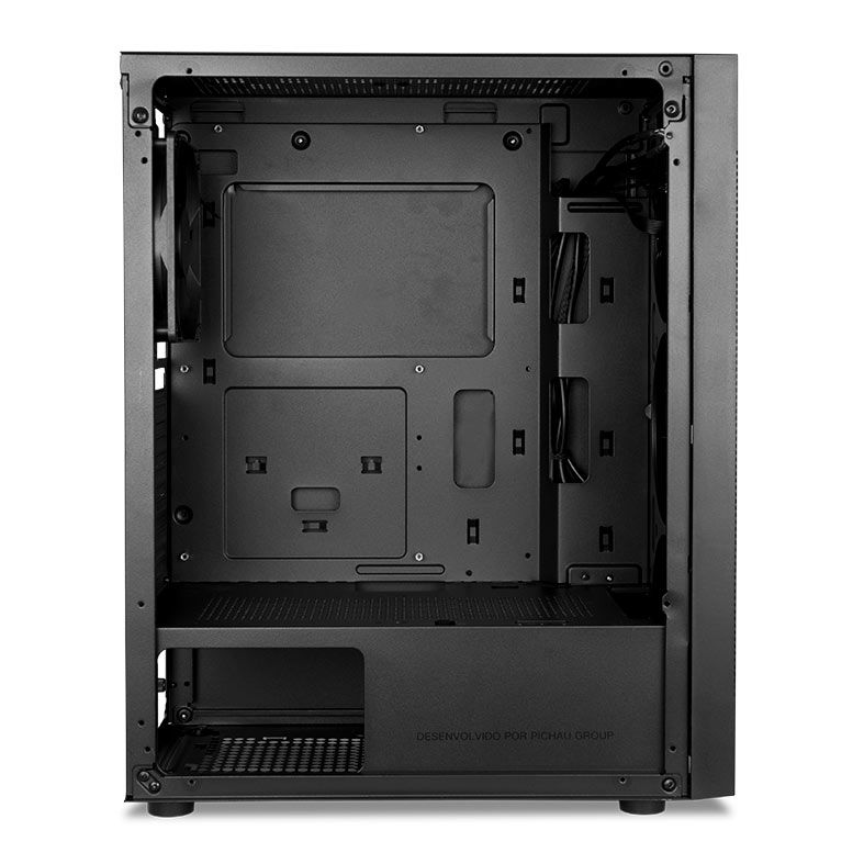 Gabinete Gamer TGT Flare, RGB, Lateral de Vidro, Preto, TGT-FLR-BK01