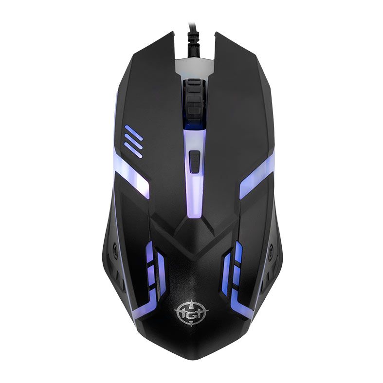 Mouse Gamer TGT GM25, Rainbow, 2400DPI, 4 Botoes, Preto, TGT-GM25-BL01
