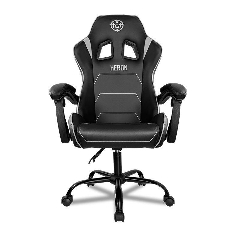 Cadeira Gamer TGT Heron TC, Espuma Moldada, Preto e Cinza, TGT-HRTC-BL02