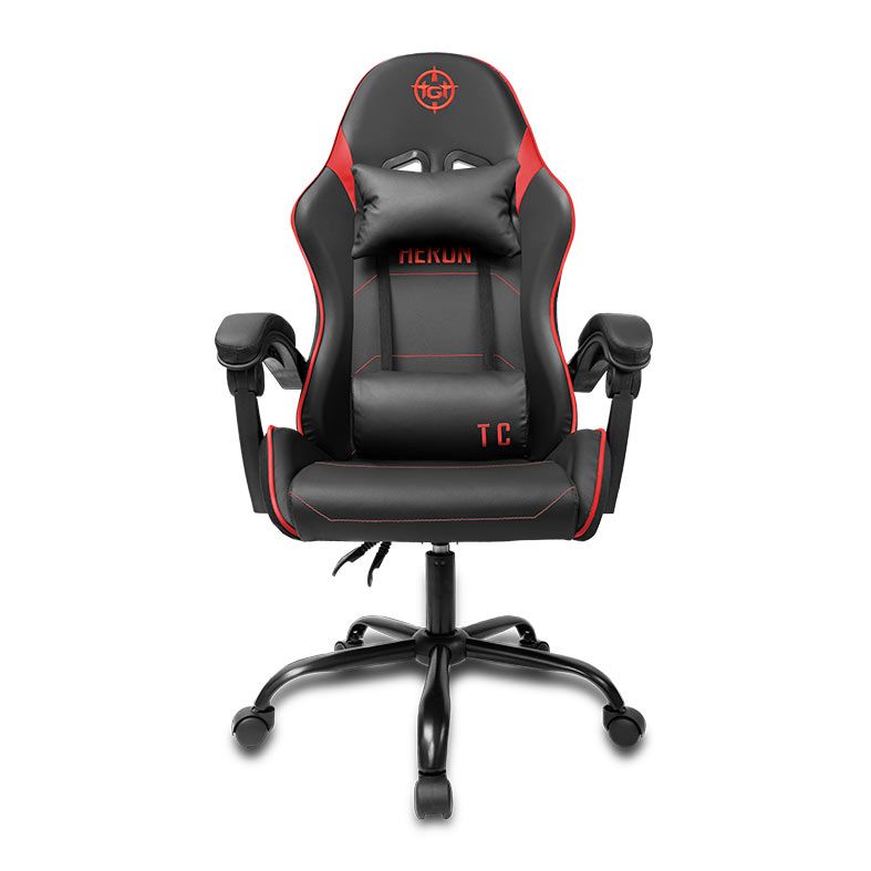 Cadeira Gamer TGT Heron TC, Preto e Vermelho, TGT-HRTC-BR01