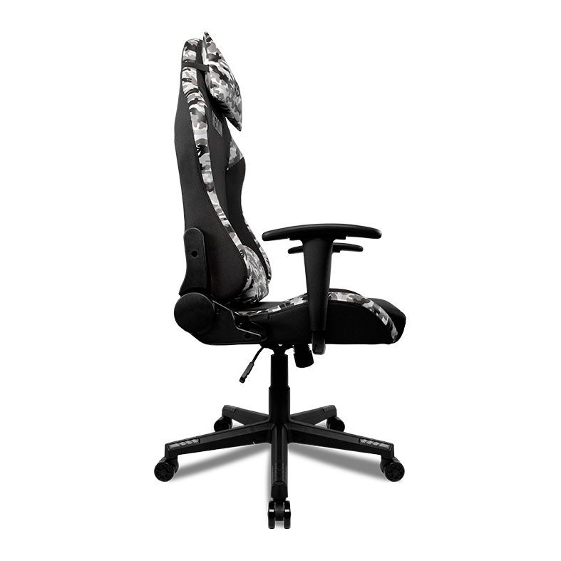 Cadeira Gamer TGT Heron TX Tecido, Preto e Camuflado, TGT-HRTX-CM01