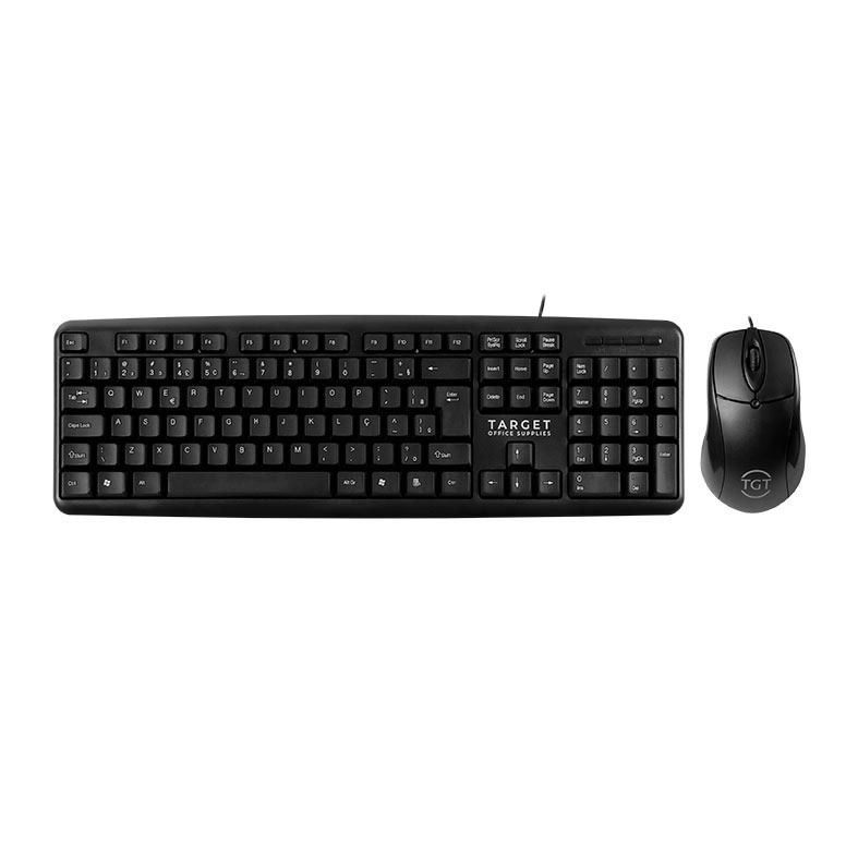 Kit TGT Essencial 4x1, Teclado ABNT2, Mouse 1000 DPI, Caixa de Som 3w, Mousepad 200x180x3, TGT-KESS-01-BK