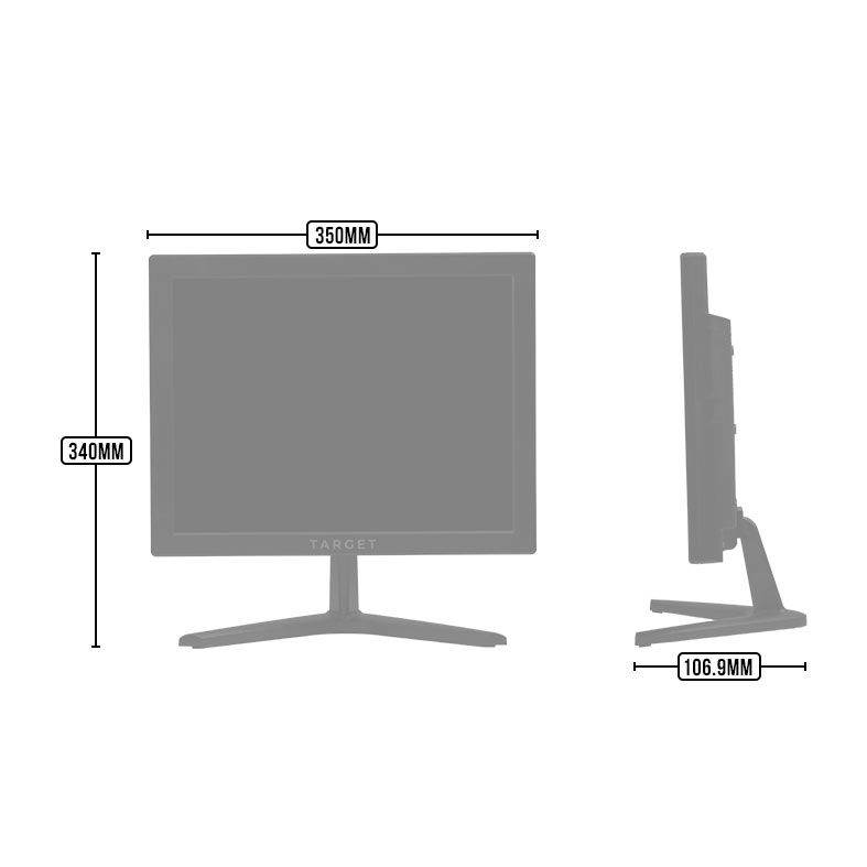 Monitor TGT MG15, 15 Pol., TN, HD, 3ms, 60Hz, HDMI/VGA, TGT-M153M60-01