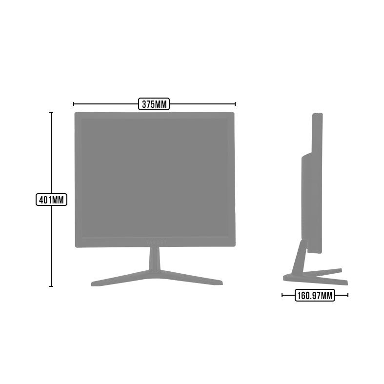 Monitor TGT MG17, 17 Pol. LED HD, 3ms, 60Hz, HDMI/VGA, TGT-M173M60-01
