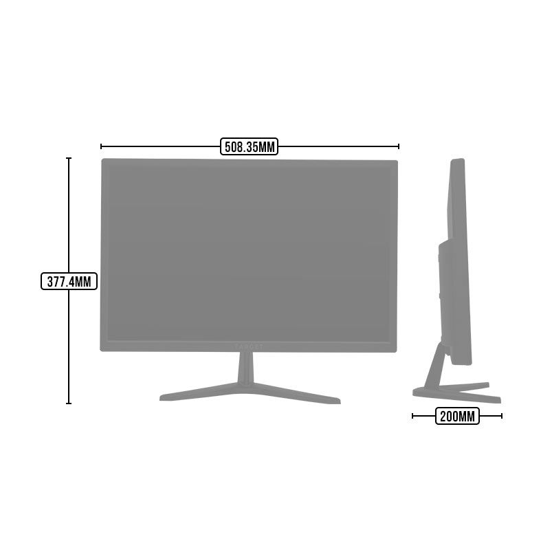 Monitor TGT MG21.5, 21.5 Pol. LED HD, 3ms, 60Hz, HDMI/VGA, TGT-M215M60-01