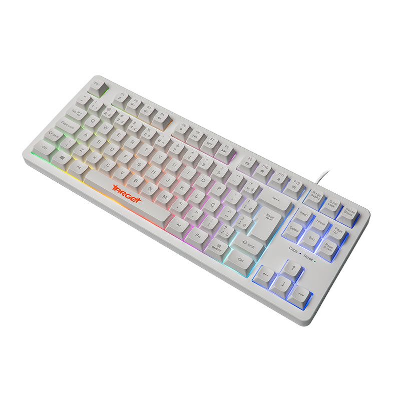 OPENBOX Teclado Gamer TGT M90B, Rainbow, ABNT2, Branco, TGT-M90B-RBW01