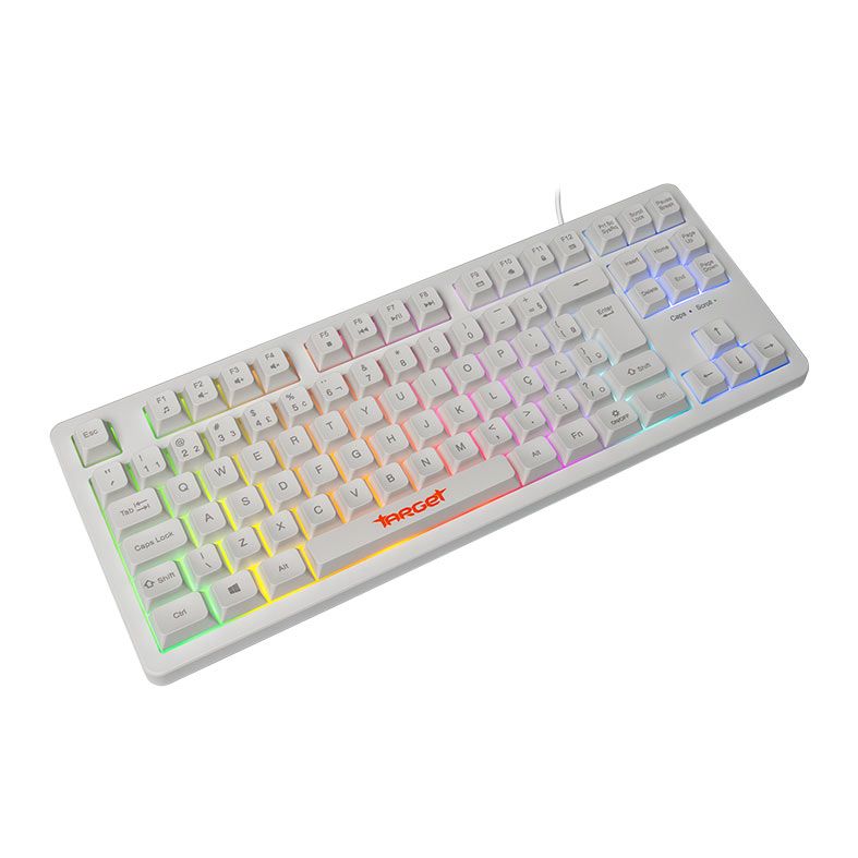 OPENBOX Teclado Gamer TGT M90B, Rainbow, ABNT2, Branco, TGT-M90B-RBW01