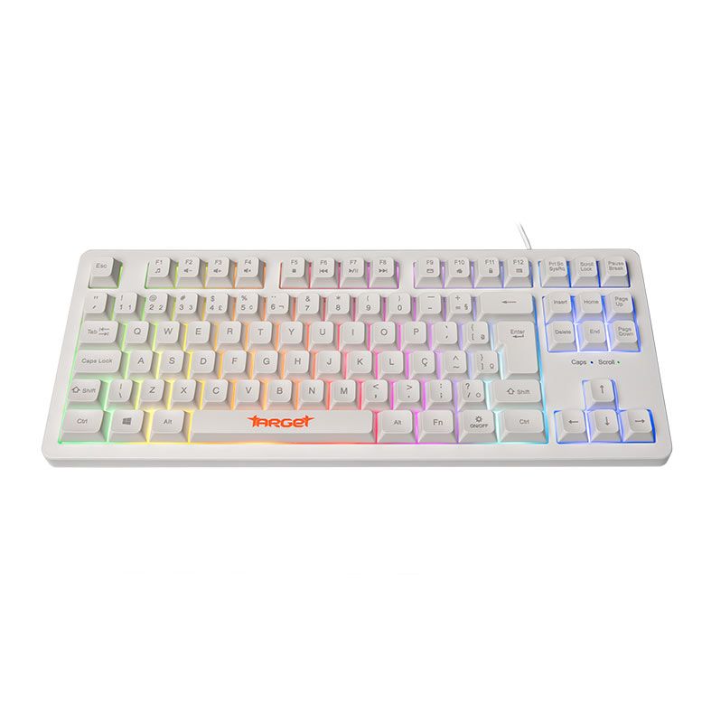 OPENBOX Teclado Gamer TGT M90B, Rainbow, ABNT2, Branco, TGT-M90B-RBW01