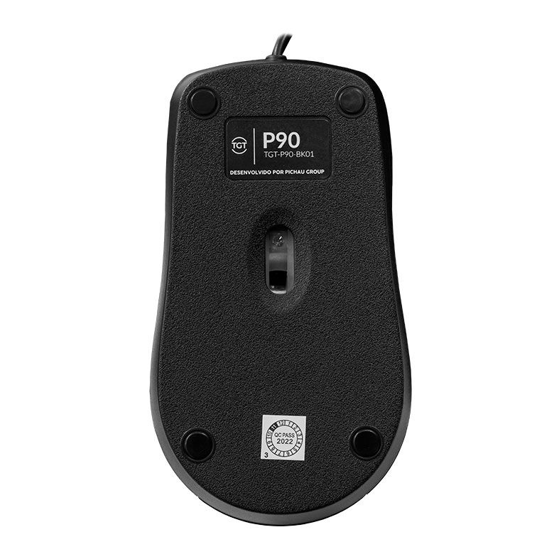 Mouse Office TGT P90, 1000Dpi, Usb, Preto, TGT-P90-BK01
