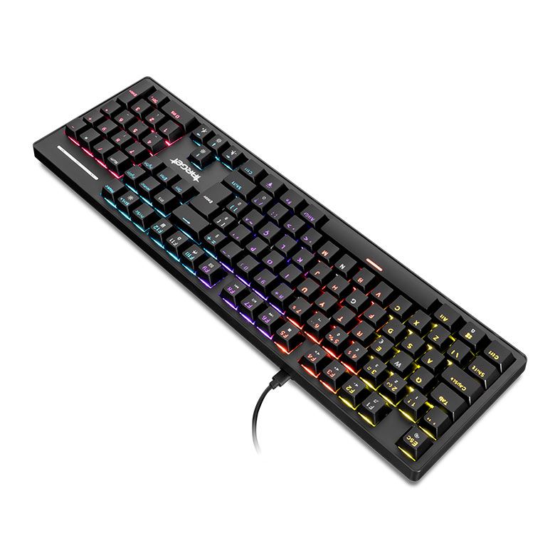 OPENBOX Teclado Mecanico TGT Sherman V3, Rainbow, ABNT2, Switch Huano Azul, Preto, TGT-SHR-RBW03