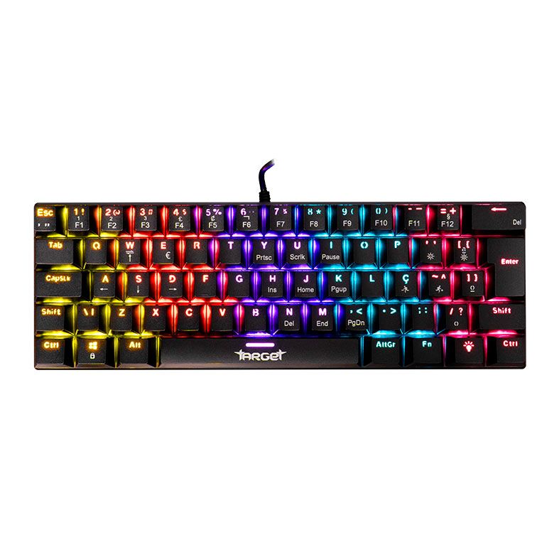 OPENBOX Teclado Mecanico TGT Sherman V3 C1, Rainbow, ABNT2, Switch