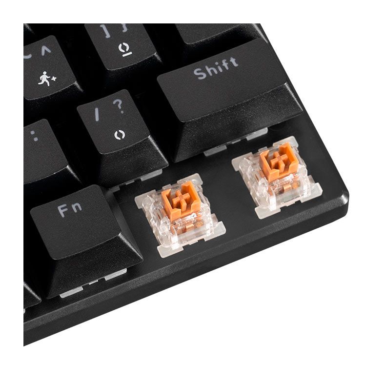 OPENBOX Teclado Mecanico TGT Sherman V3 C1, Rainbow, ABNT2, Switch Marrom, Preto, TGT-SHRC-BR01