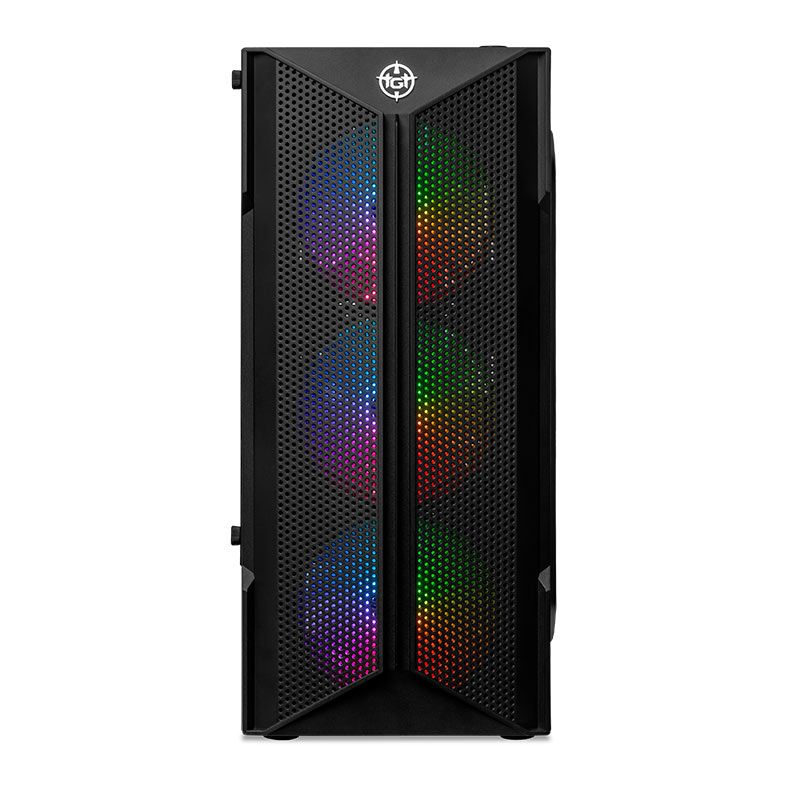 Gabinete Gamer TGT Skylancer V2, Mid-Tower, Lateral De Vidro, Com 4 Fans, Preto, TGT-SKLV2-BK-4F