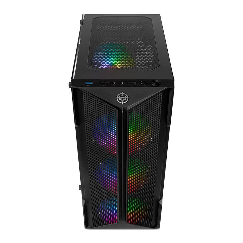 Gabinete Gamer TGT Skylancer V2, Mid-Tower, Lateral De Vidro, Com 4 Fans, Preto, TGT-SKLV2-BK-4F