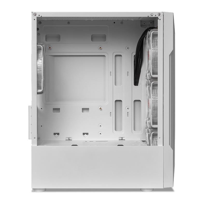 Gabinete Gamer TGT Skylancer V2, Mid-Tower, Lateral De Vidro, Com 4 Fans, Branco, TGT-SKLV2-WH-4F