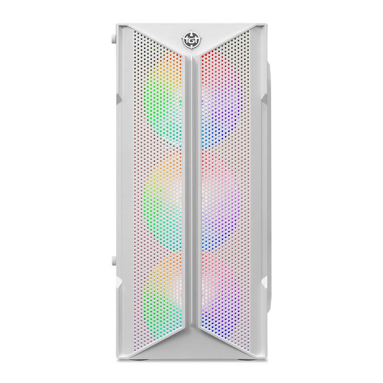 Gabinete Gamer TGT Skylancer V2, Mid-Tower, Lateral De Vidro, Com 4 Fans, Branco, TGT-SKLV2-WH-4F