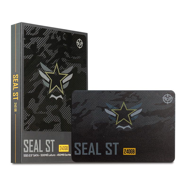 SSD TGT Seal ST, 240GB, Sata III 6GB/s, Leitura 500 MB/s, Gravacao 450 MB/s, TGT-SLST-240