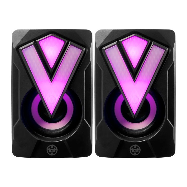 Caixa de Som TGT Spheris, Rainbow, 2x3W RMS, USB, Preto, TGT-SPH-RB01